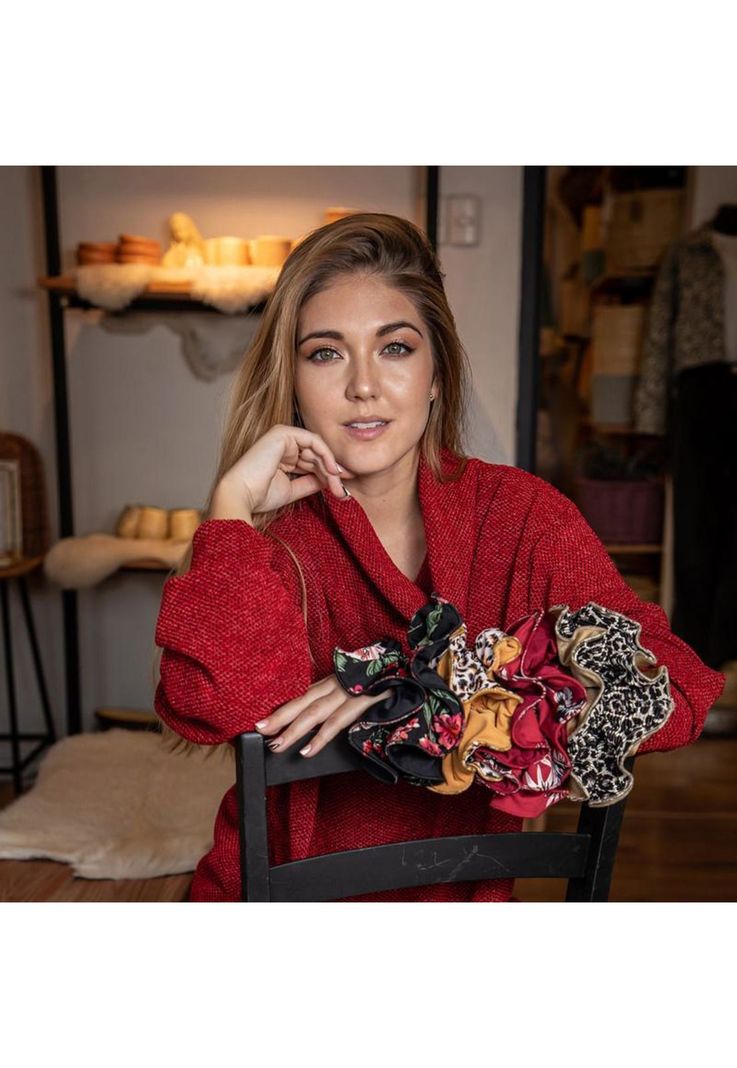 Scrunchie Tulipan L Chita Rose Maria Paskaro-2
