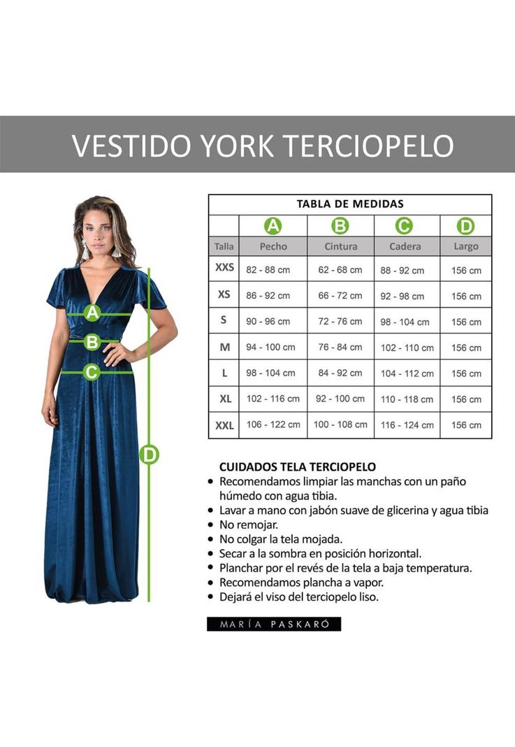 Vestido Largo York Fucsia Terciopelo Mangas Maria Paskaro-4