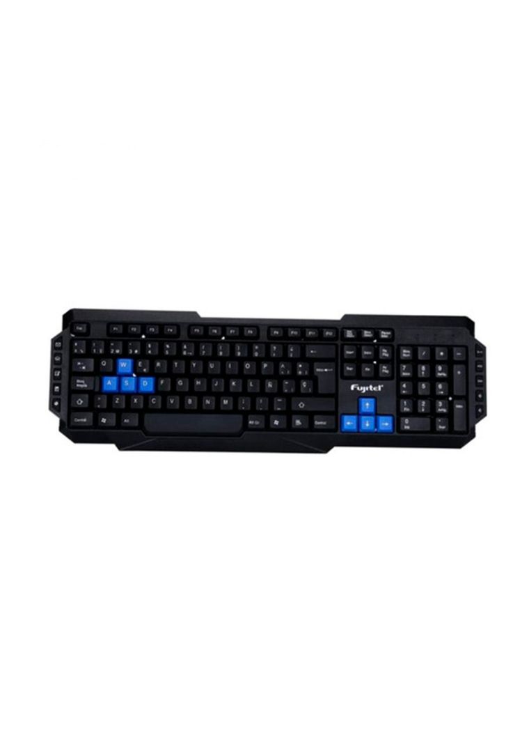 Teclado Inalámbrico Standar Usb 105+10 Teclas Fujitel Negro-0