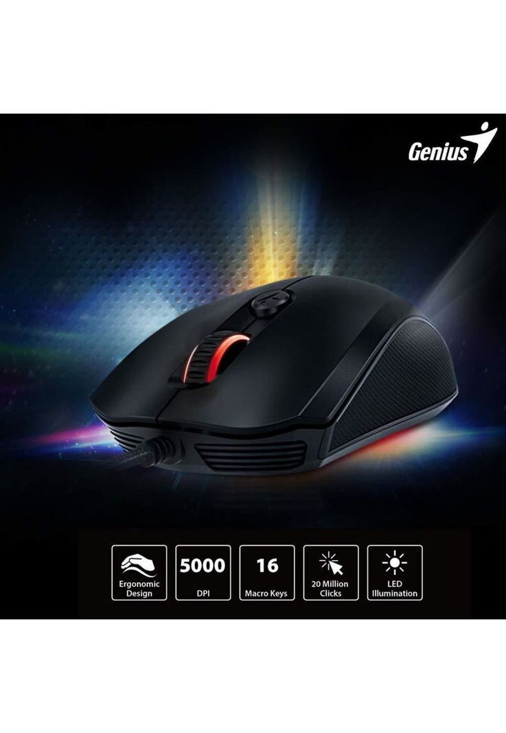 Mouse Gamer Genius Scorpion M6-400 RGB / 4 botones / 4000 DPI-4