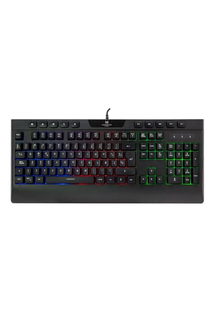 Teclado Gamer Membrana Monster Inception RGB Anti-Ghosting-0