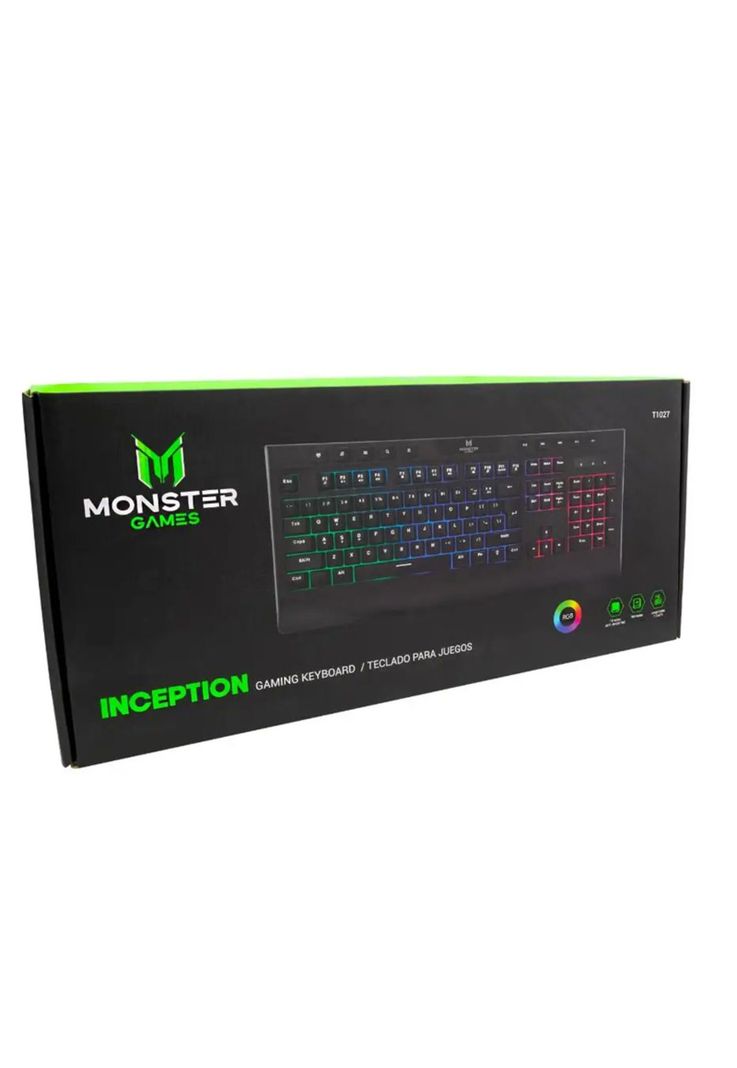 Teclado Gamer Membrana Monster Inception RGB Anti-Ghosting-1