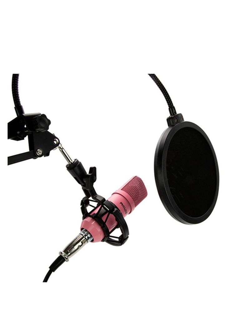 Kit Studio Micrófono C Soporte Pop Stand Philco  -0