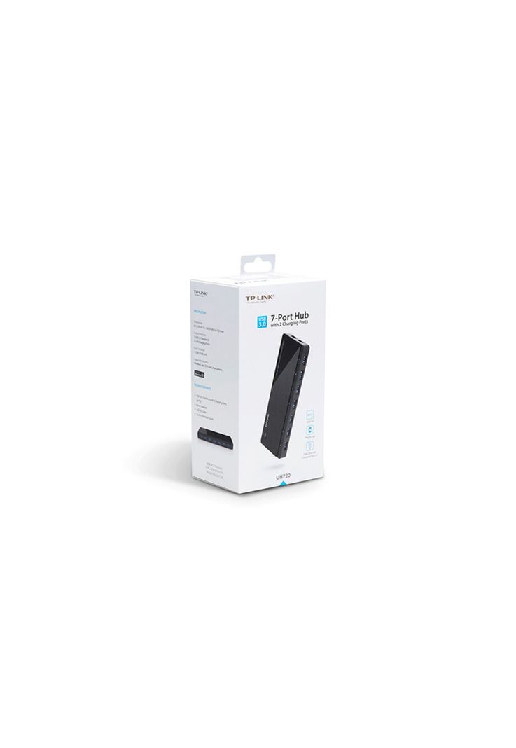 HUB 7 PUERTOS USB 3.0 + 2 PUERTOS CARGADORES (UH72-3