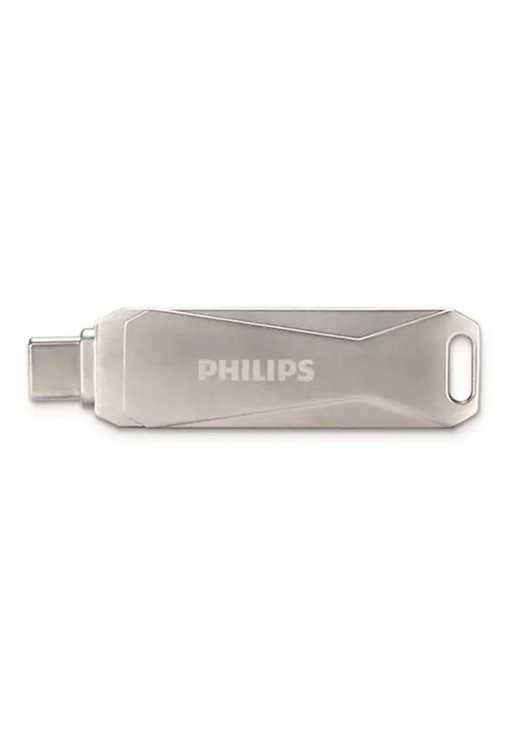 Pendrive Philips Snap 64gb Tipo C 3.0 A Usb Gris-1