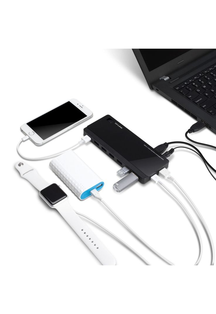 Hub 7  Puertos con dos puertos de carga USB 3.0  Tp-Link-3