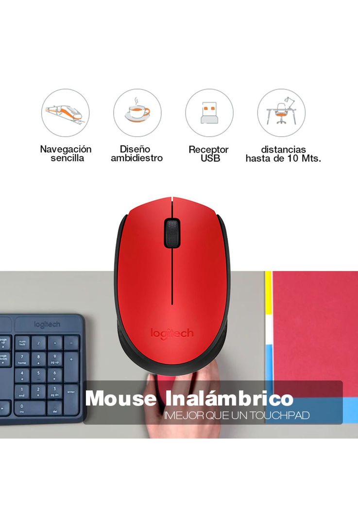 Mouse  Inalámbrico Logitech M170-3