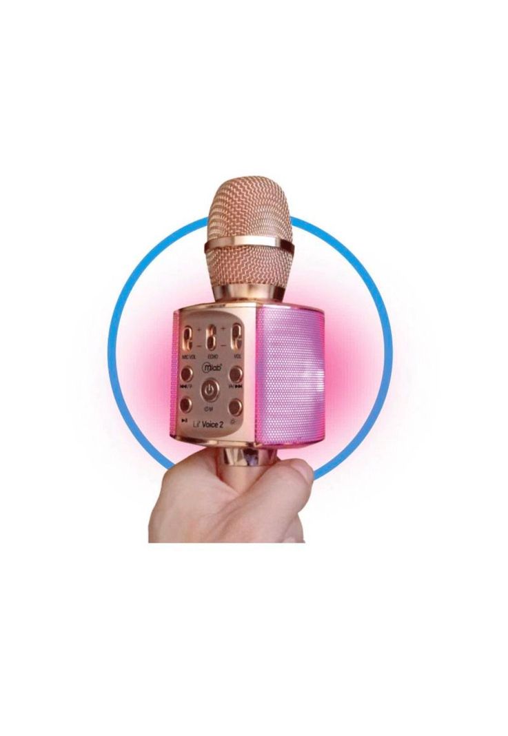 MLAB MIC KARAOKE Lil VOICE 2 LED SOPORTE METAL 8911-2