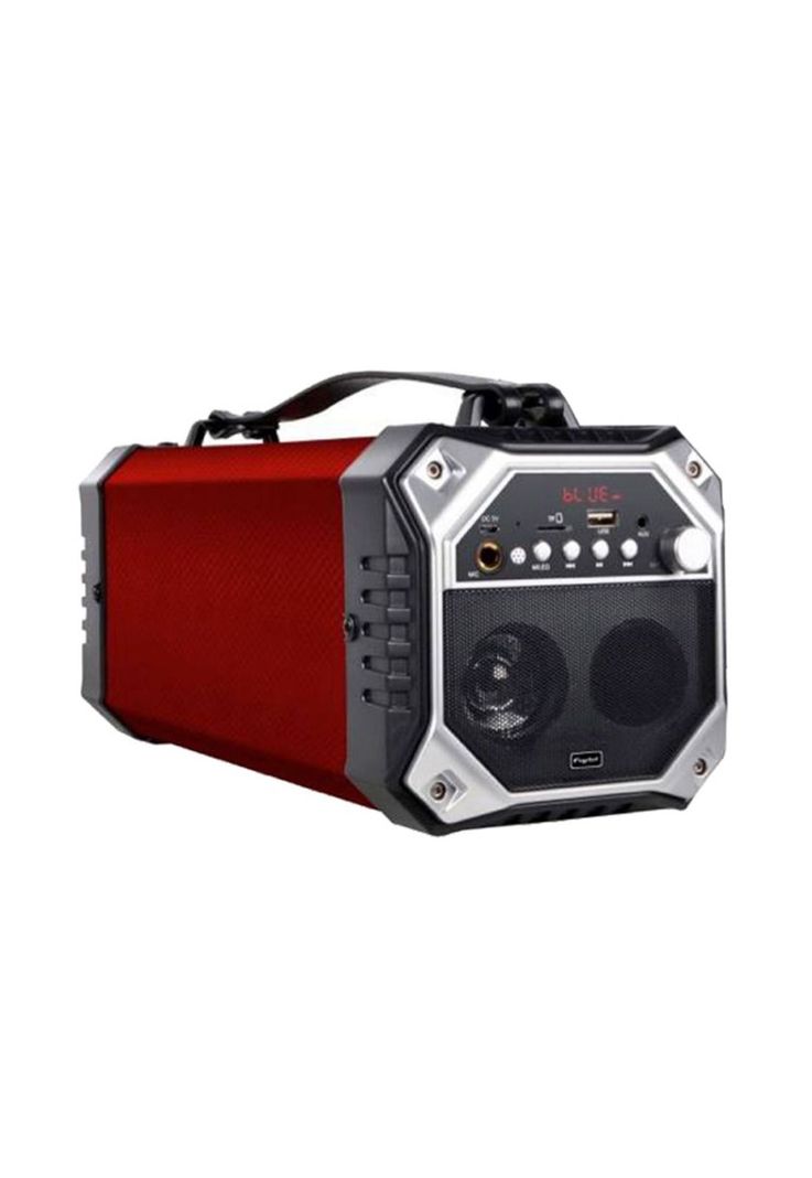 Parlante Portátil Bazooka Bluetooth 15w USB Fujitel Rojo-0