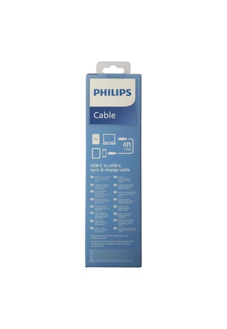 Cable Usb Tipo C A Usb Tipo C Philips Pd 60w 1.2mt-3