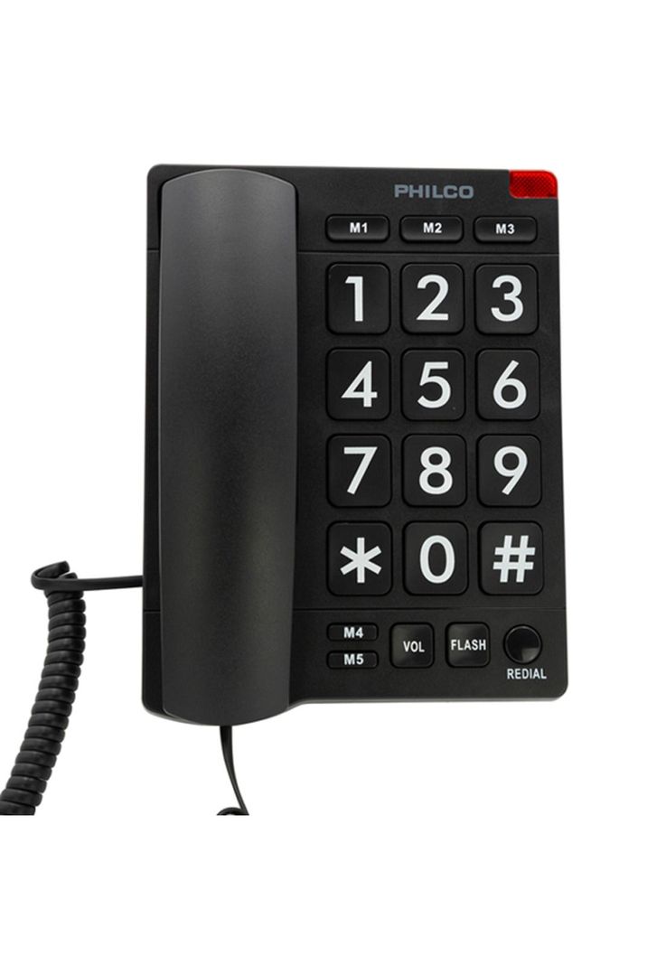 Telefono de Red Fija Para Adulto Mayor Philco Numeros Grandes-2