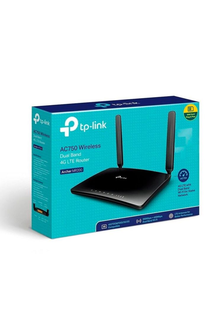 Router Inalámbrico Tp-Link Mr200 4g Lte Wifi Dual Band Ac750-4