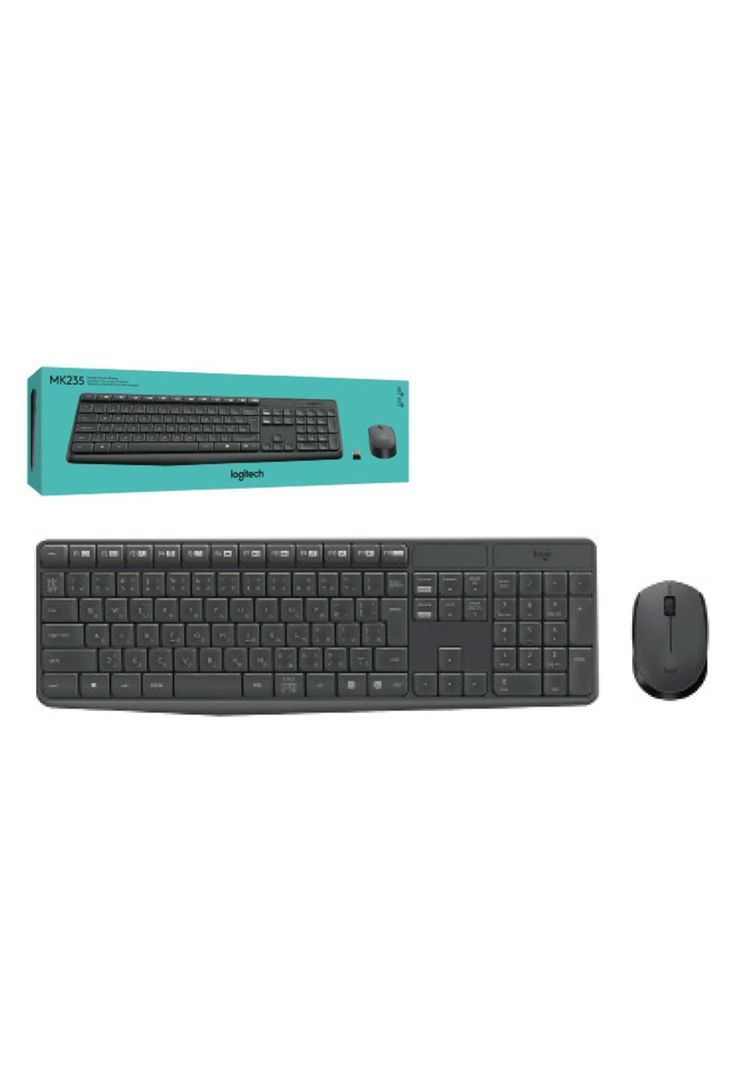 Combo Teclado Y Mouse Inalámbrico Logitech Mk235-0