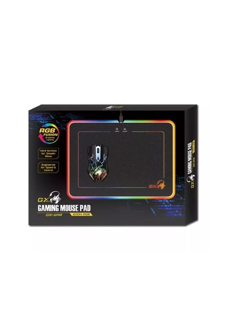 Mouse Pad Genius 600H RGB Antideslizante-4