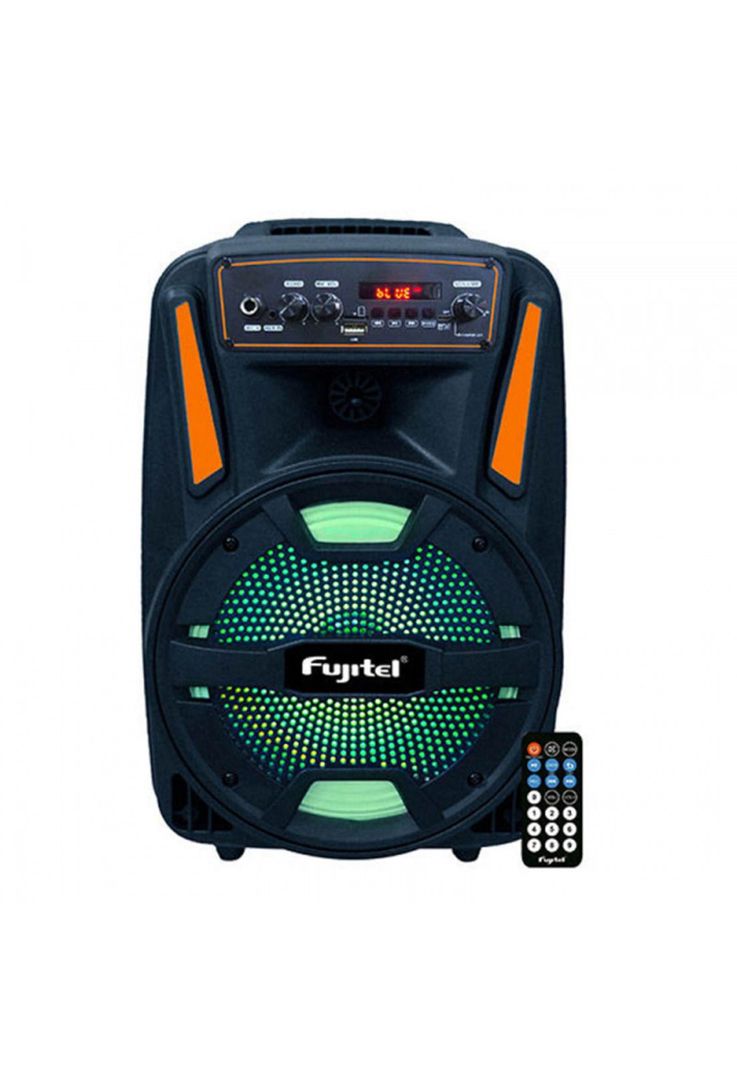Parlante Portátil Karaoke Con Microfono USB SD FM Fujitel -1