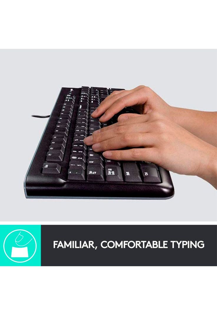 Pack Teclado + Mouse Logitech 120 Desktop-1