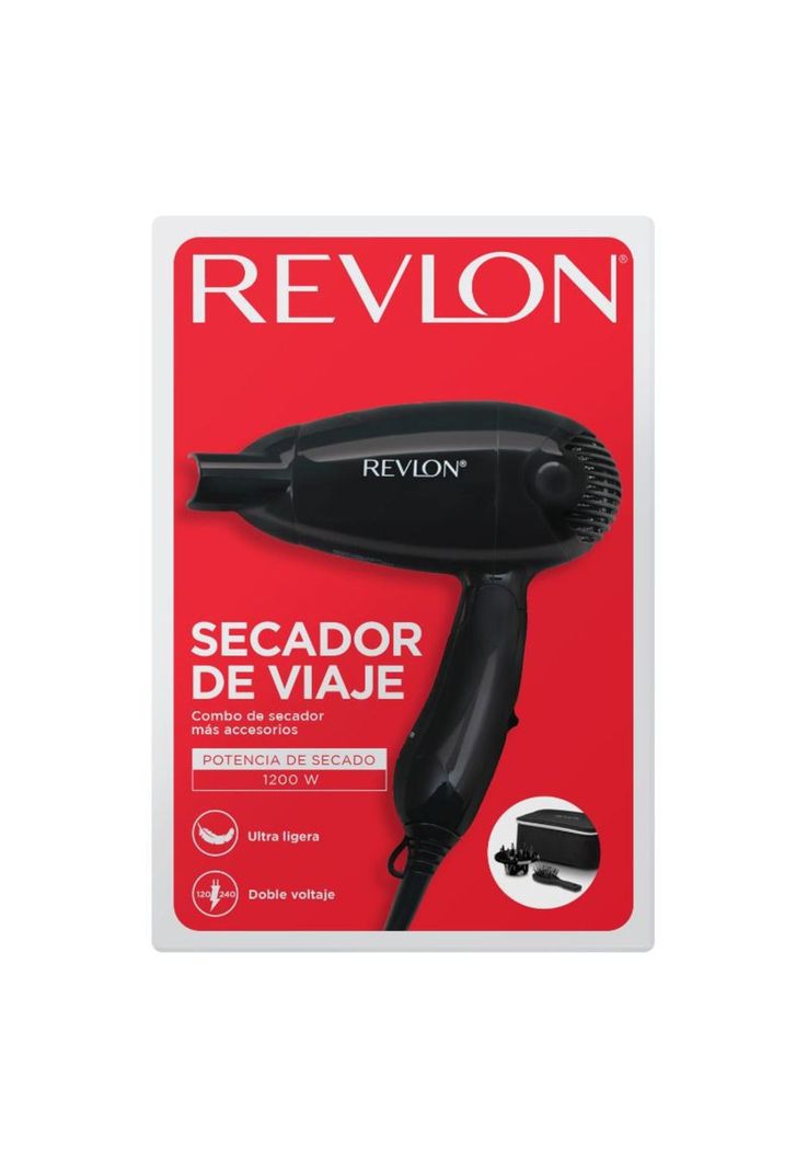 Kit Secador De Viaje + Difusor + Cepillo / Revlon-1