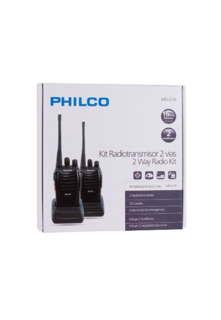 Kit Radiotransmisor Philco Portatil 16 Kms-1