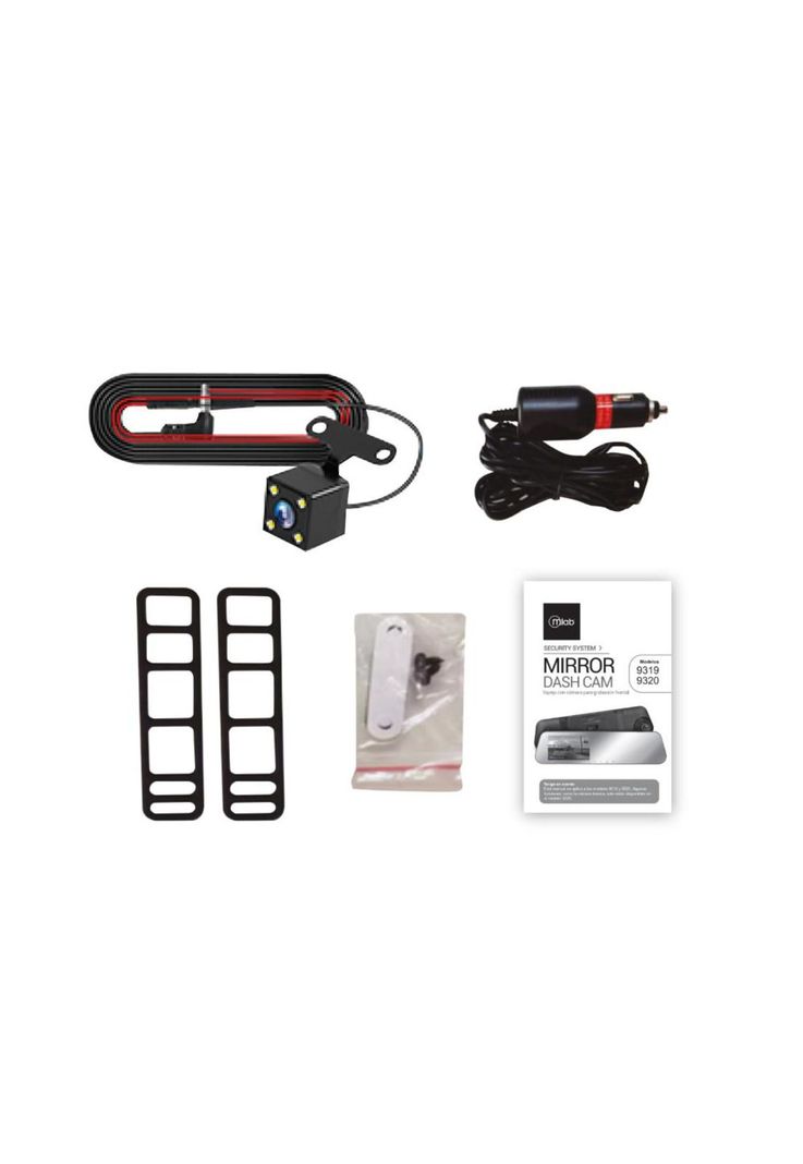 Cámara Espejo Auto DVR FHD 2 Cámaras Front 1080p/ Rear 720p Mlab-3