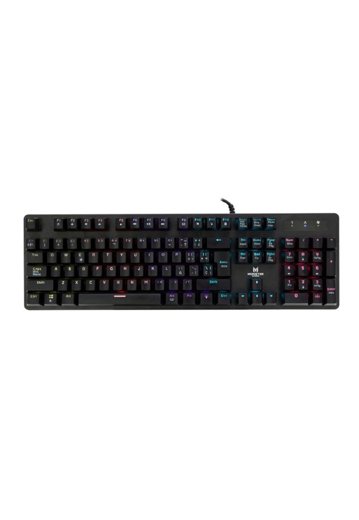 Teclado Gamer Mecanico Rgb Strategy Monster T3118-0