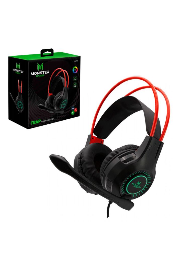 Audífonos Gamer Trap Monster Games Over-EAR-1