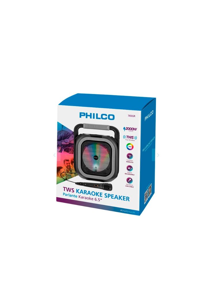 Parlante Karaoke 6,5” Tws 2.000W Philco-1