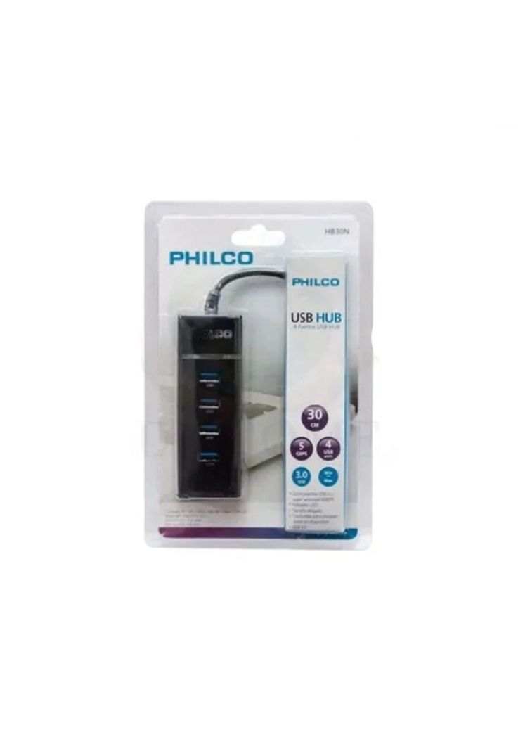 HUB Philco USB 3.0 de 4 Puertos Indicador de Luz-1