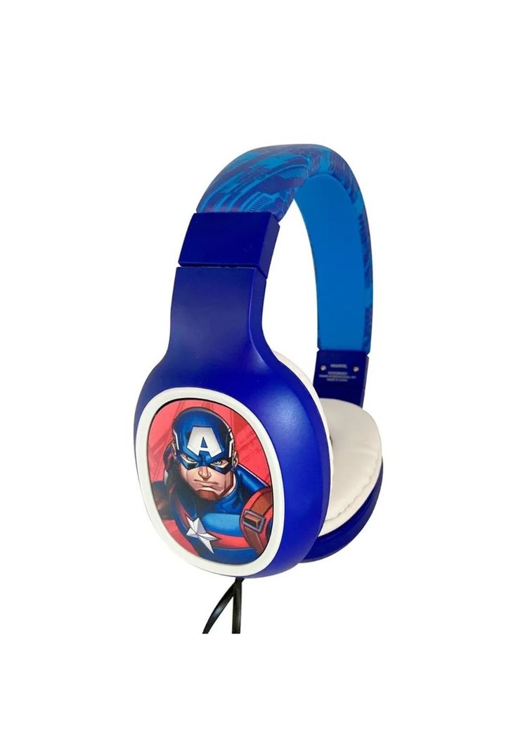 Audífonos Marvel Capitán América Teen / Micrófono Electrotom / Over-ear-1