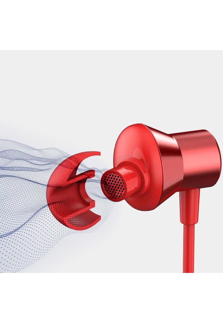 Audifono Alámbrico Lenovo In Ear Hf130 Rojo Fx-1