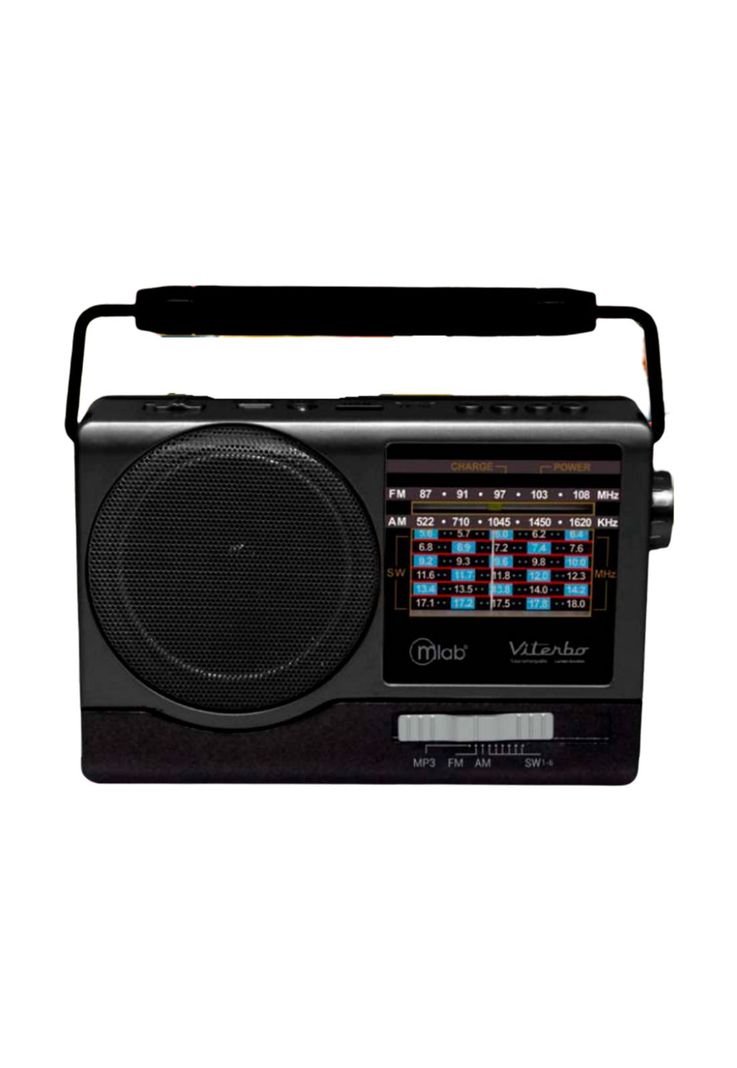 Radio Portátil Con Bluetooth Am Fm Usb Retro Viterbo Mlab-0