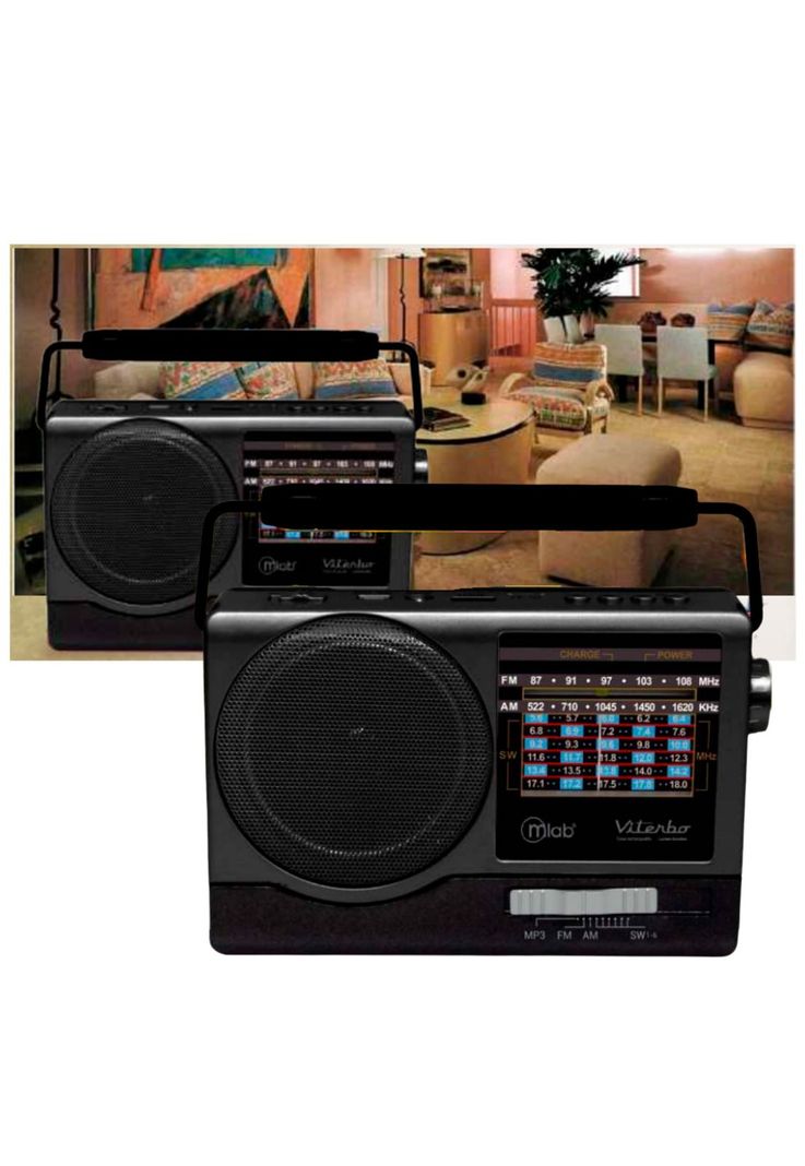 Radio Portátil Con Bluetooth Am Fm Usb Retro Viterbo Mlab-2