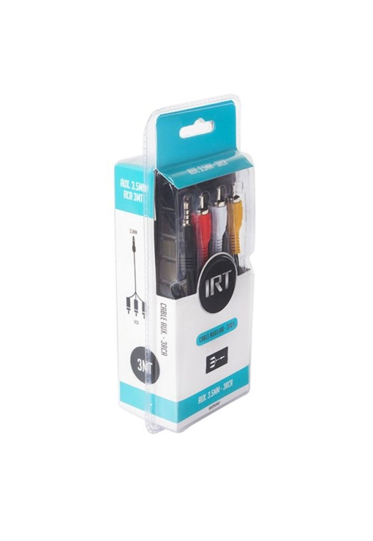Cable Auxiliar IRT Macho 3 RCA Macho 3 Mts-2