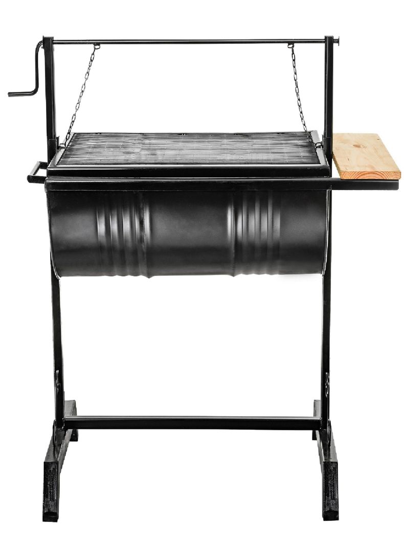 Parrilla Premium a Carbón con Tabla de Cortes Fija-5