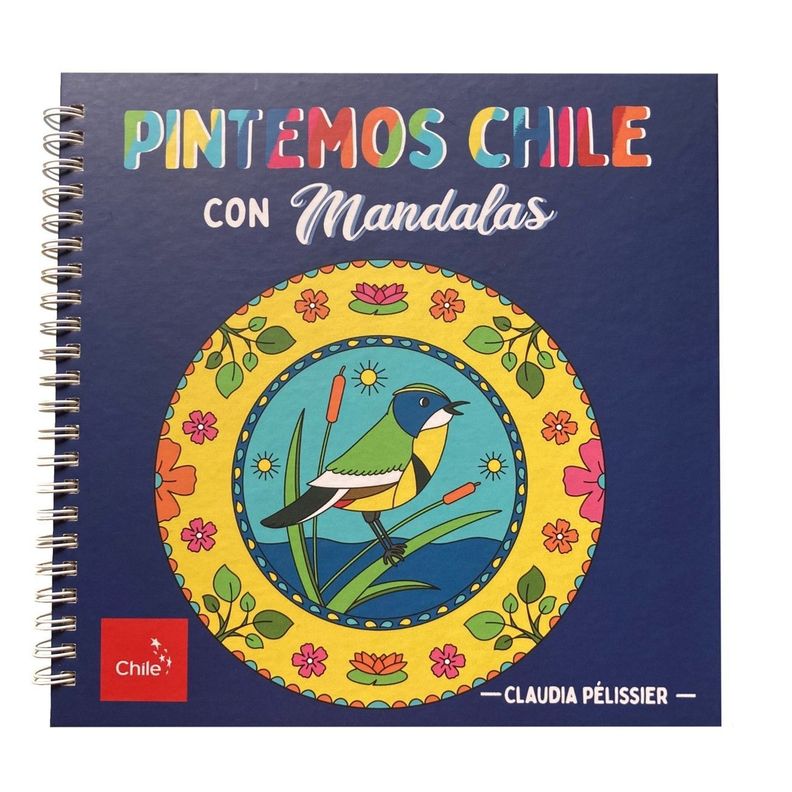 Pintemos Chile con mandalas edicion tapa dura Azul