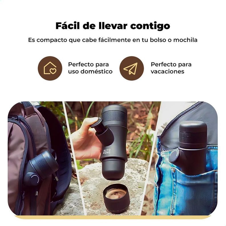 Cafetera Portátil Espresso Ritokohi Manual-5