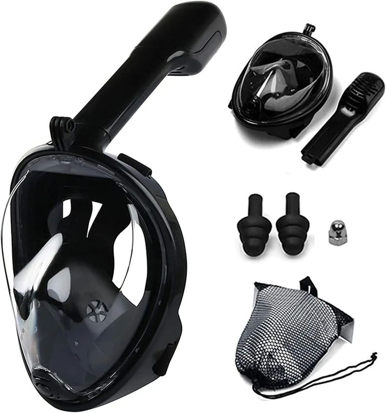 MÁSCARA DE BUCEO COMPLETA + SOPORTE PARA GOPRO-0