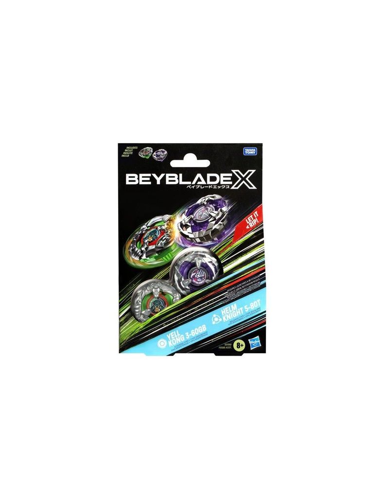 TROMPO BEYBLADE X YELL KONG 3-60GB Y HELM KNIGHT 5-80T-2