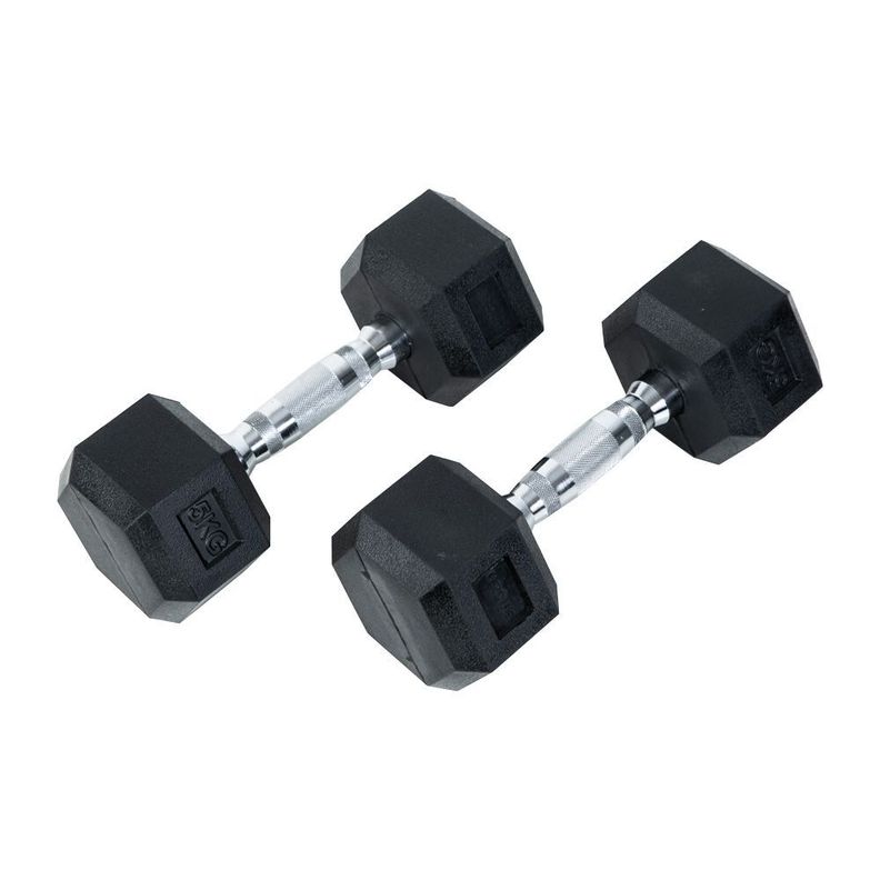 PAR DE MANCUERNAS HEXAGONALES 5 KG ORCUS