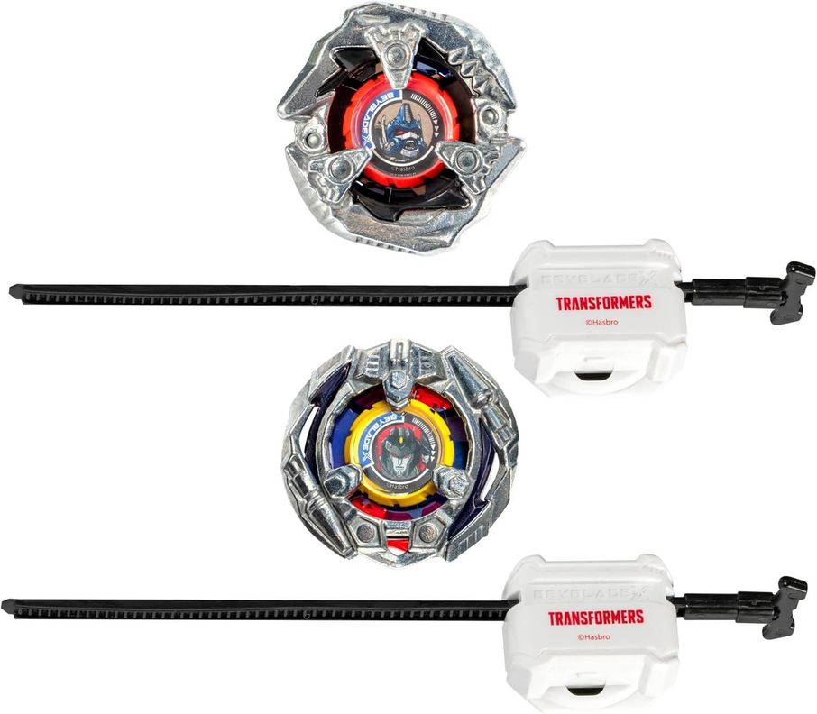TROMPO BEYBLADE X TRANSFORMERS OPTIMUS PRIMAL Y STARSCREAM-1
