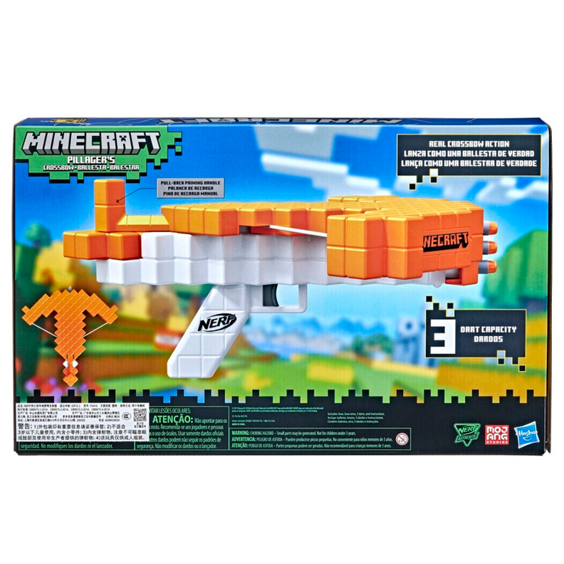 LANZADOR NERF X MINECRAFT PILLAFERS BALLESTA-5