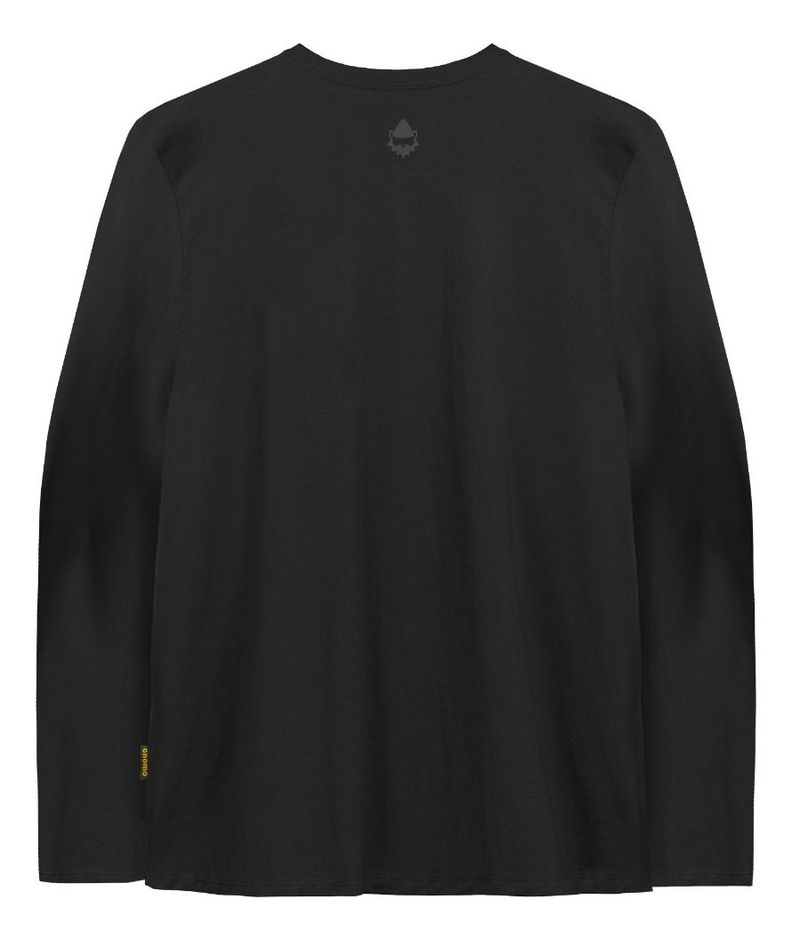Polera Algodón Orgánico Manga Larga Golfer Hombre Gnomo-1