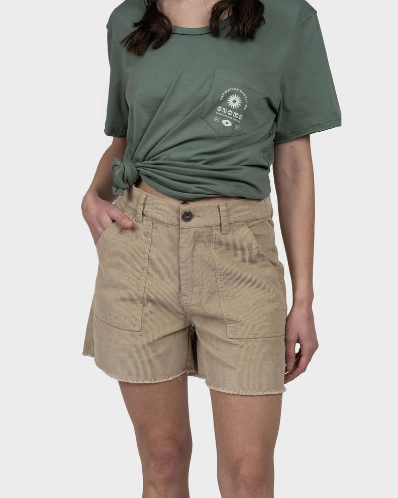 Short Cotelé Inkan Mujer Sand Gnomo-0
