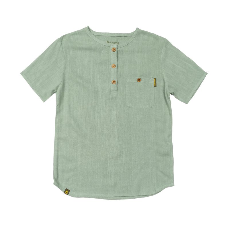 Camisa Lino Zelki Kids LightGreen Gnomo-0