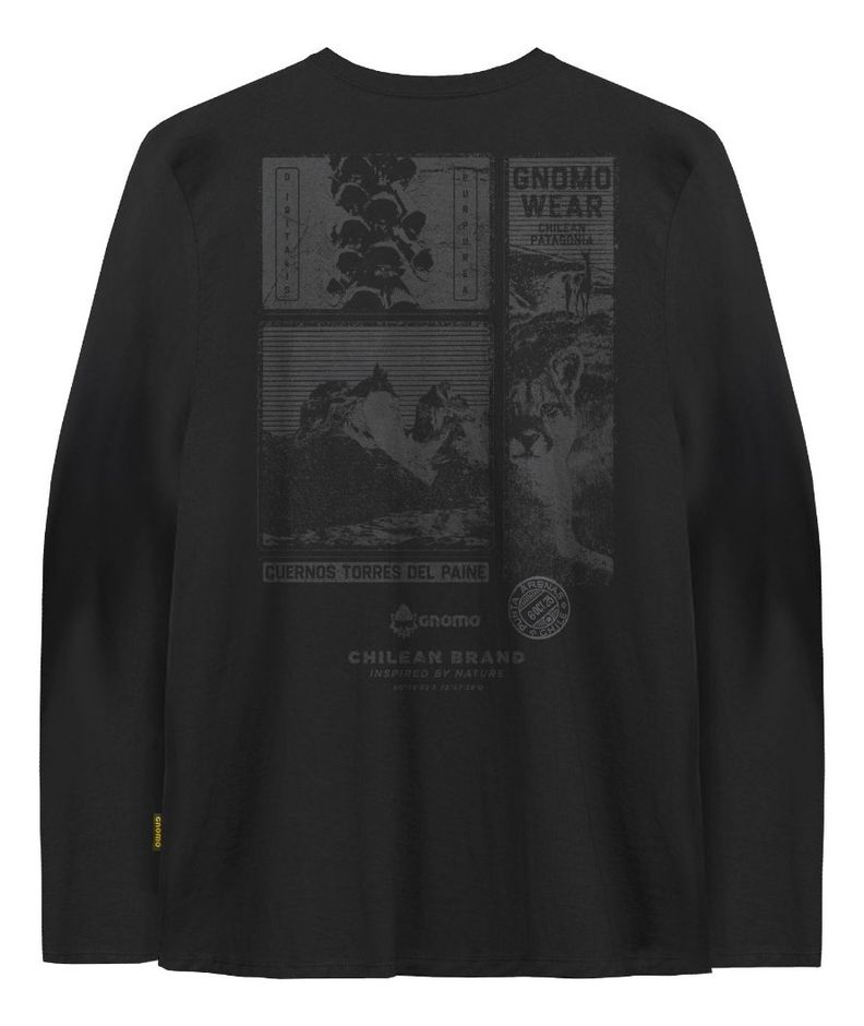 Polera Eco Manga Larga M-10 Hombre Gnomo-1