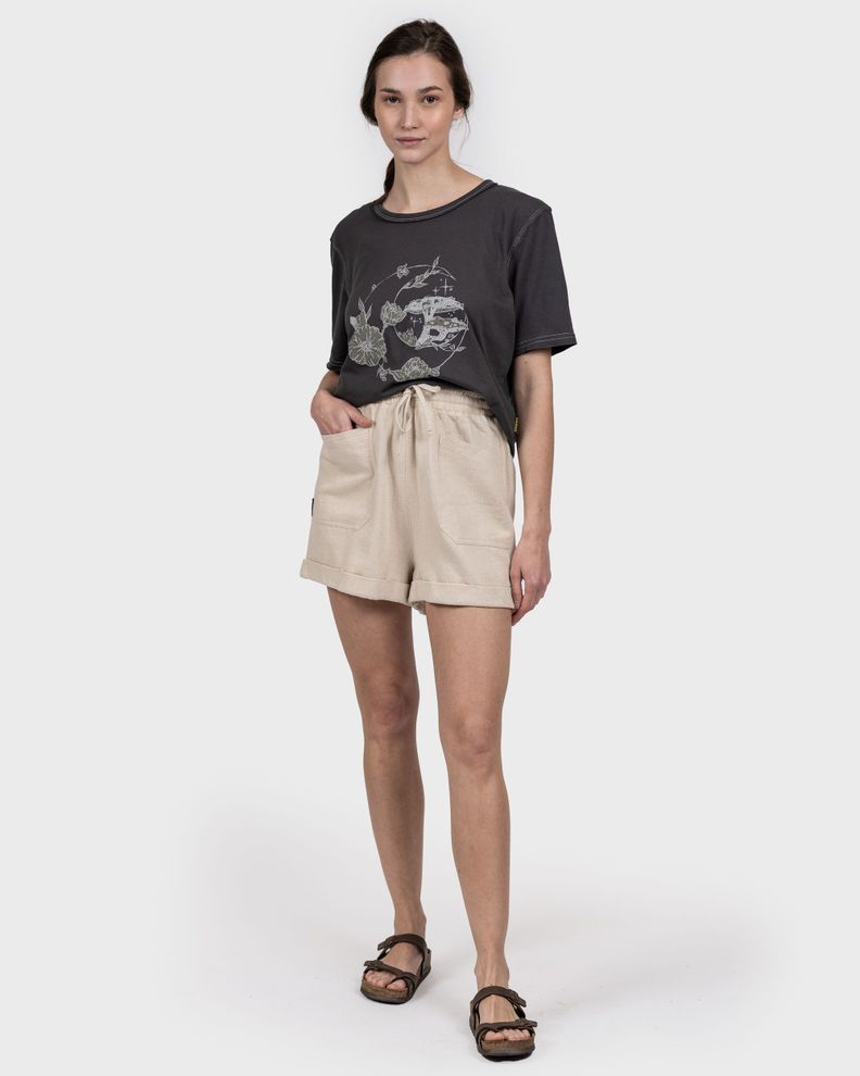 Short Lino Gurip Mujer Sand Gnomo-1