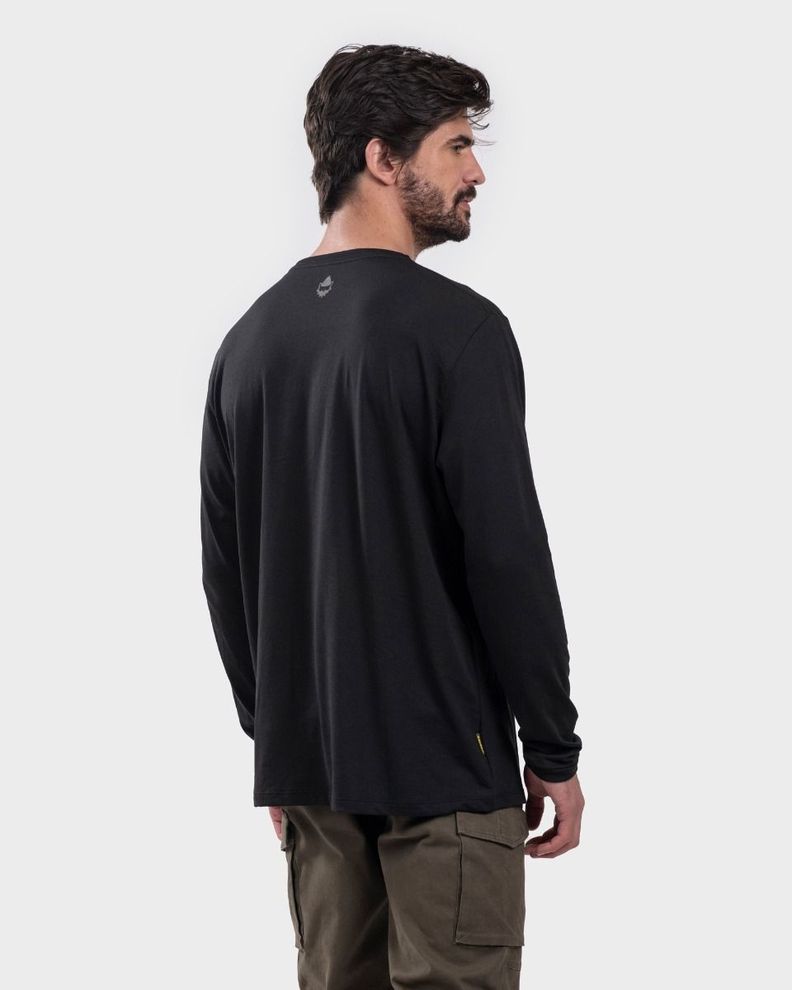 Polera Eco Manga Larga P-10 Hombre Gnomo-1