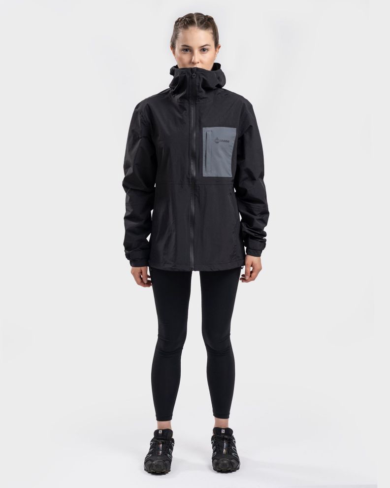 Chaqueta Impermeable Hoodie Danira Mujer Black Gnomo Negro XS