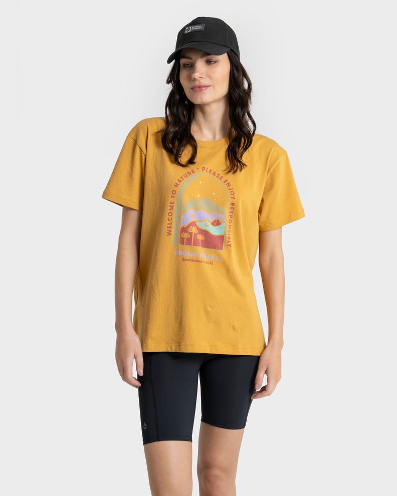 Polera Algodón Orgánico F-16 Mujer Gnomo-0