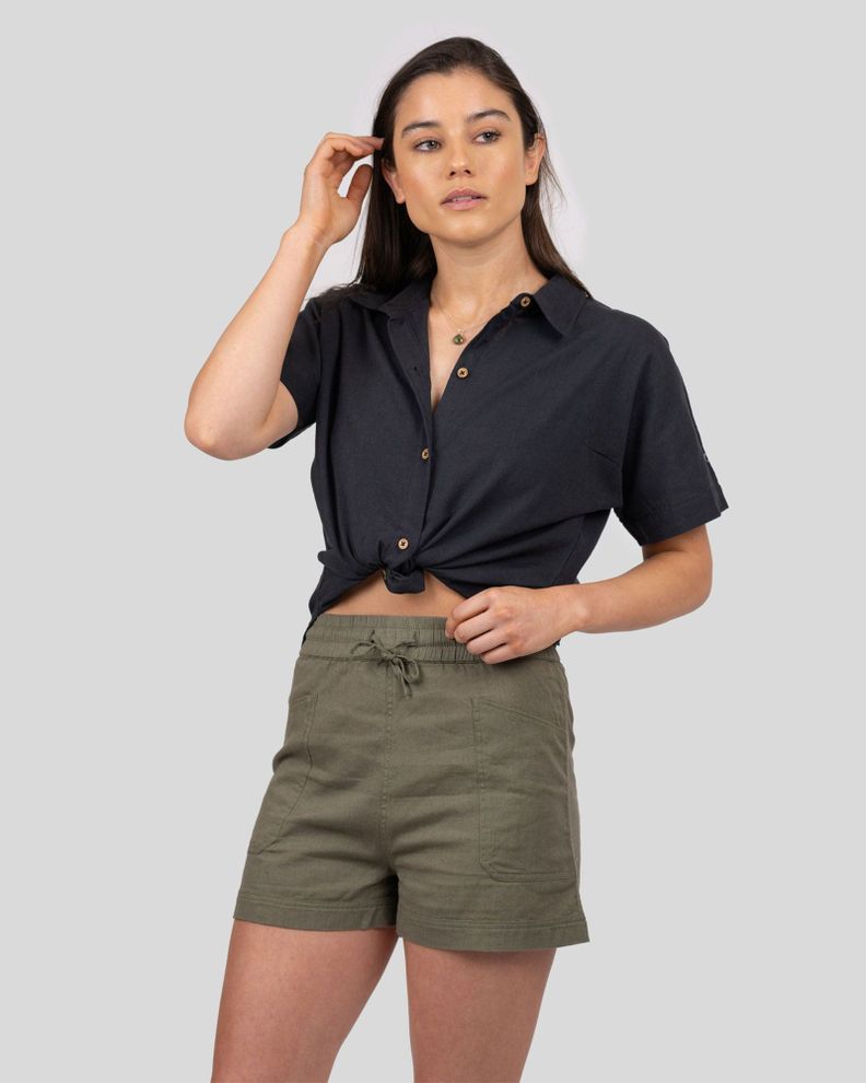 Short Mirka Mujer Stone Green Gnomo-0