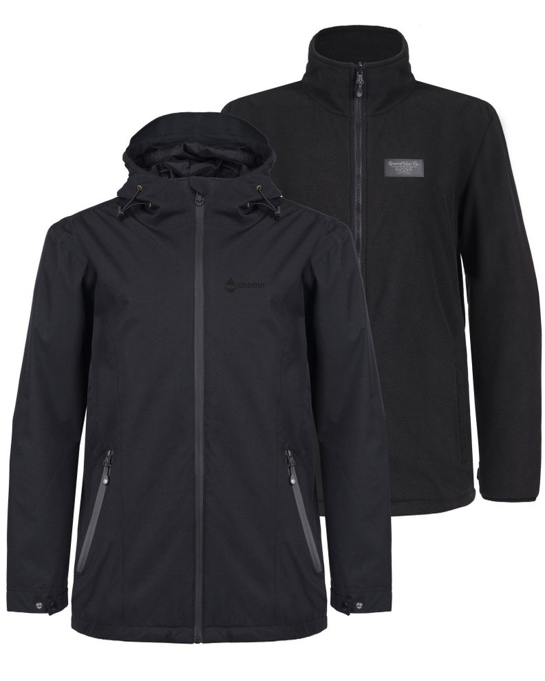 Chaqueta 3-1 Lendor Hombre Black Gnomo-4